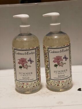 Crabtree & Evelyn Summer Hill 🌸 2 Pack Floral Hand Wash Set